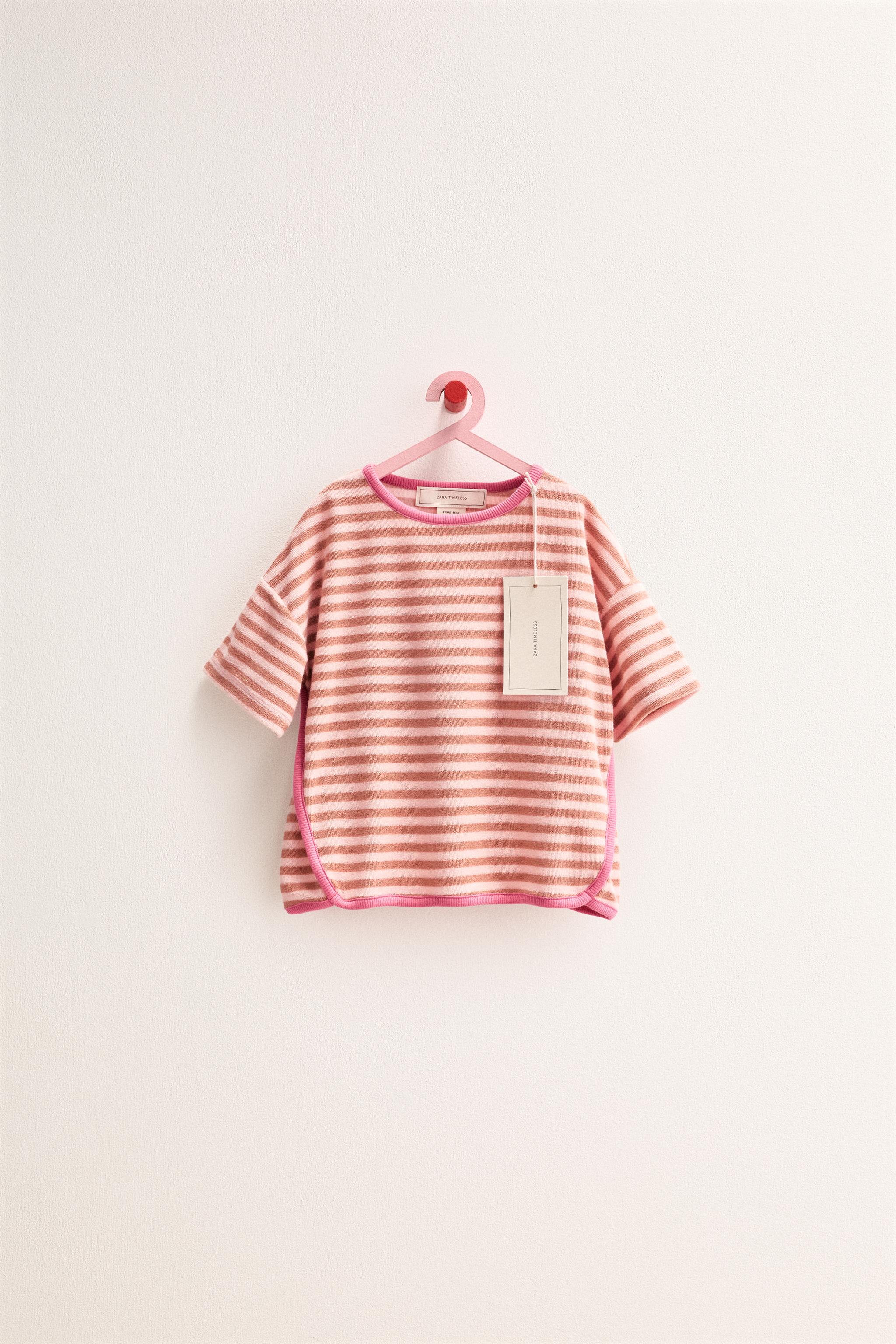 ZARA TIMELESS - T-SHIRT ÉPONGE À RAYURES
